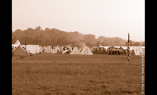 Union camp, First Battle of Manassas-Bull Run 150th Anniversary, Manassas, VA